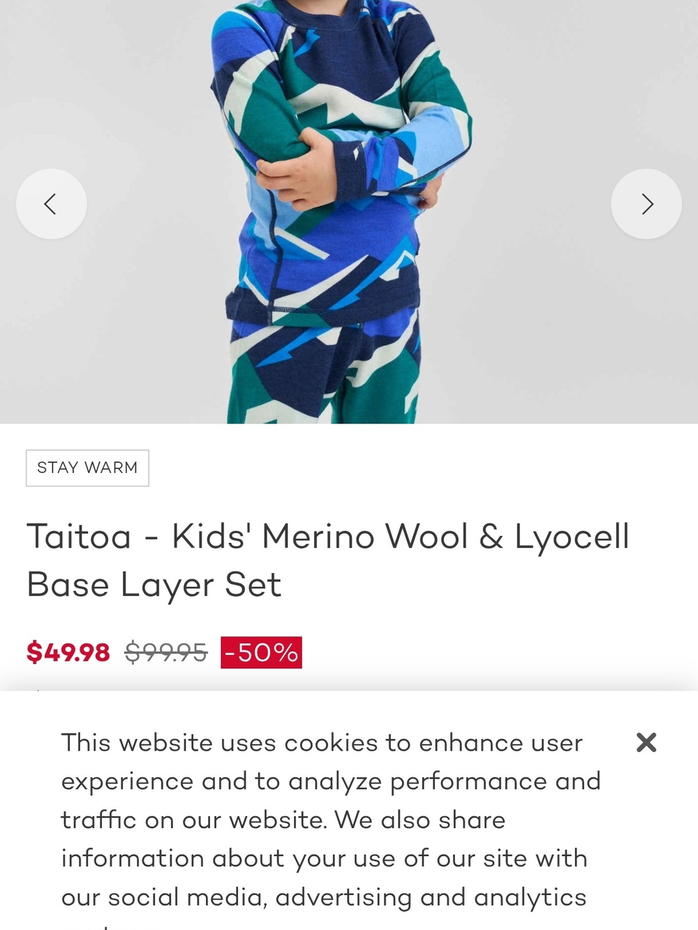 Kids Two-Piece Long Sleeve Pajama Set in Blue & Green Geometric Print - Picture 7 of 7